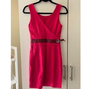 Armani Exchange hot pink cocktail dress